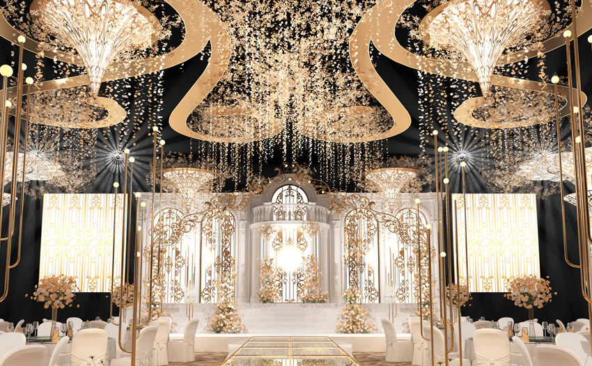 陈仓花木兰喜事汇金色大厅效果展示